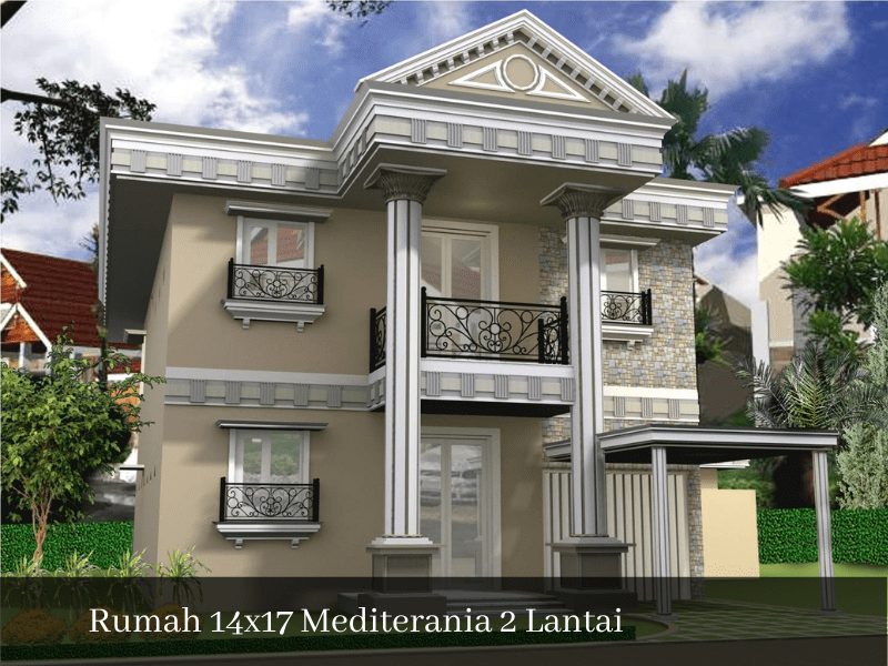rumah 14x17 mediterania 2 lantai sinanarsitek.com