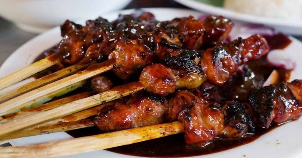 olesan bumbu sate kambing