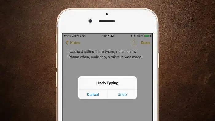 Undo Typing