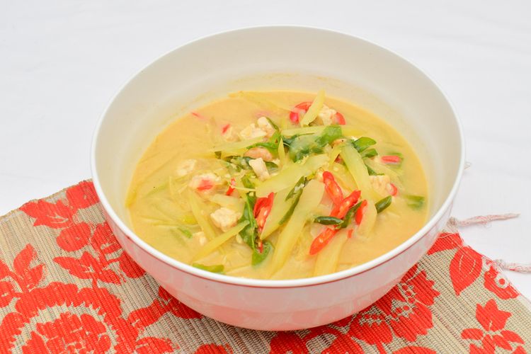masak labu siam santan