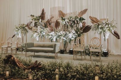 dekorasi nikah sederhana elegan